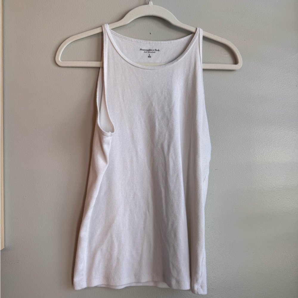 Abercrombie & Fitch ribbed white tank